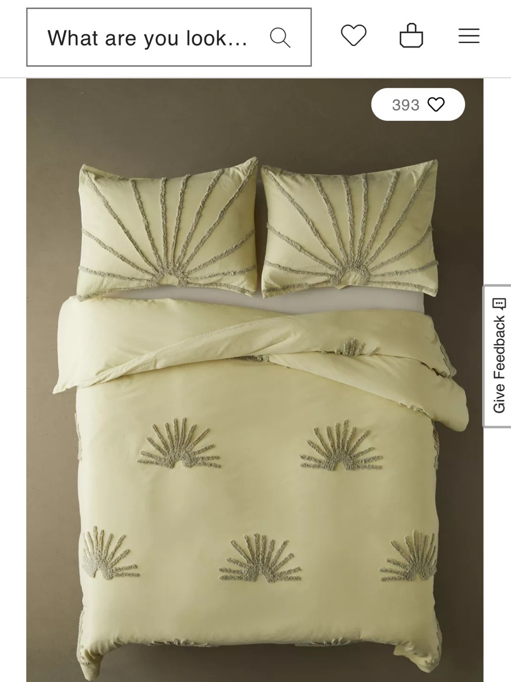 Urban Outfitters Sun Tufted Duvet Cover Moss Twin XL NWT Sold Out UO Home